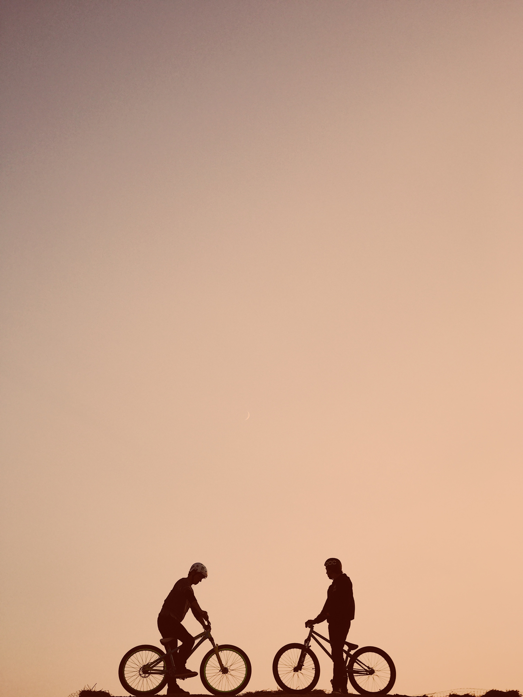 Men with Bicycles Hanging Out
